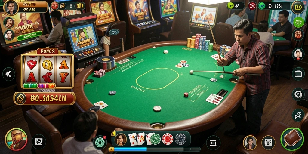 Sistem reward yang memotivasi untuk terus bermain.