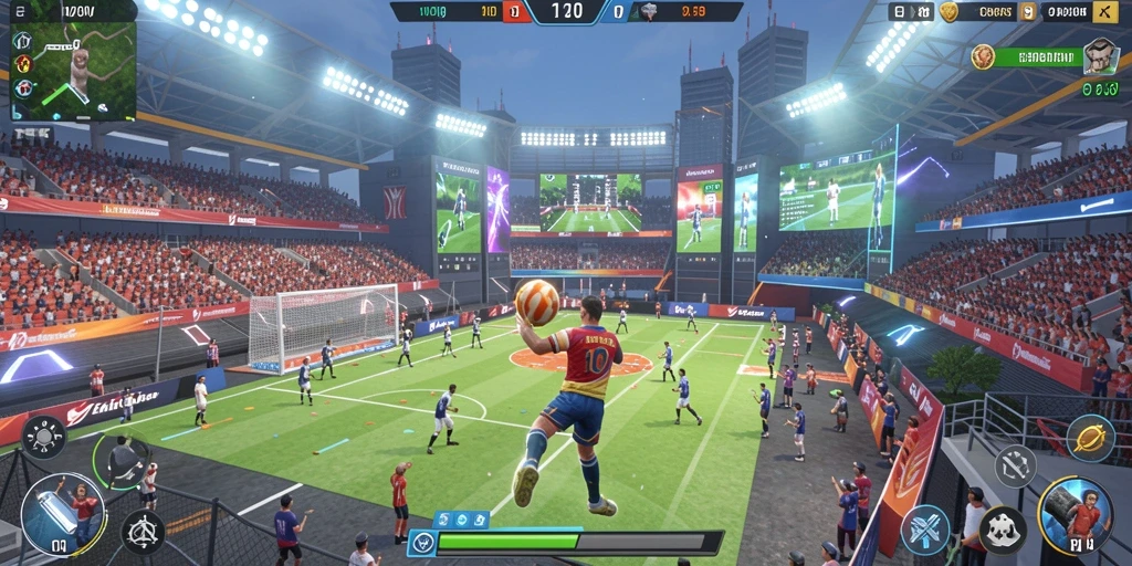 Kompetisi menarik dalam mode multiplayer.